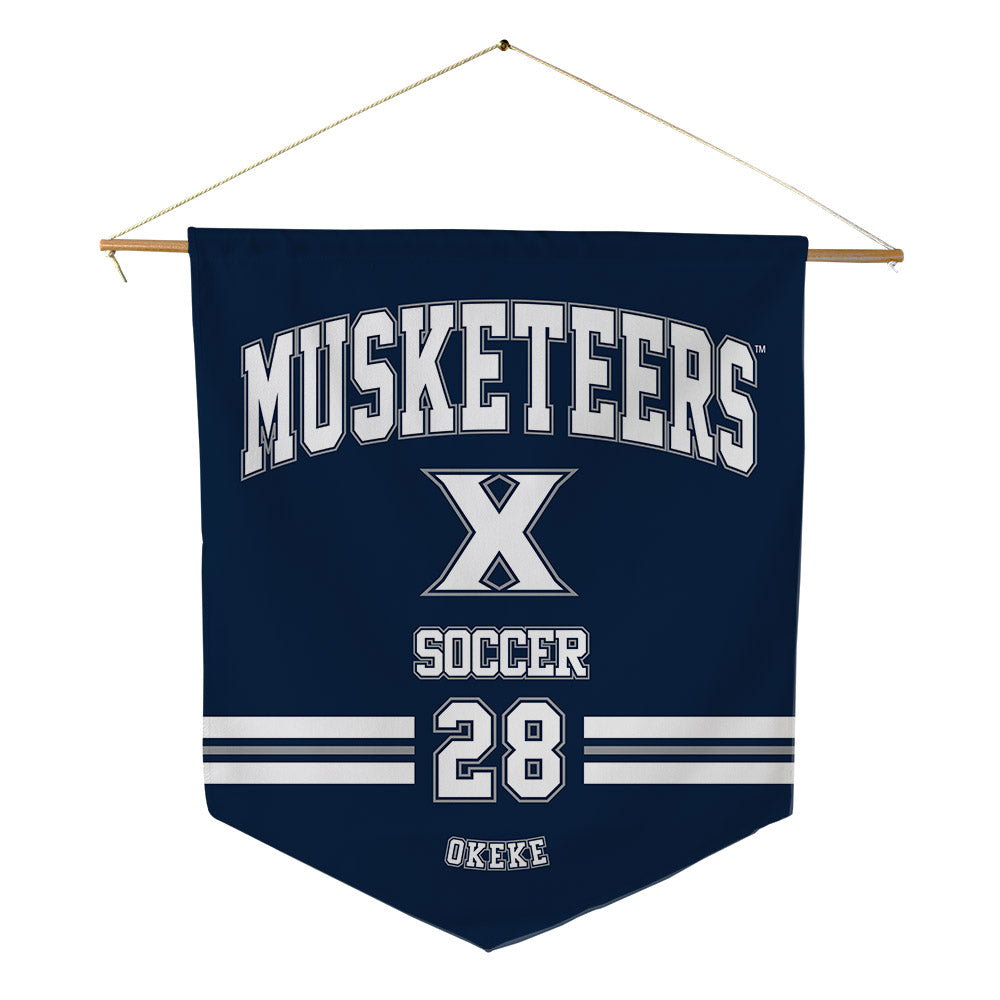 Xavier - NCAA Men's Soccer : Ekene Okeke - Pennant - 18" x 21"-0