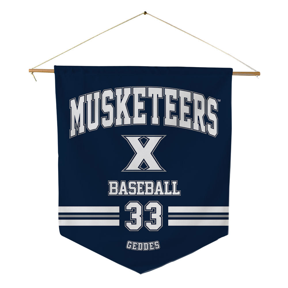 Xavier - NCAA Baseball : Trevor Geddes - Pennant - 18" x 21"-0