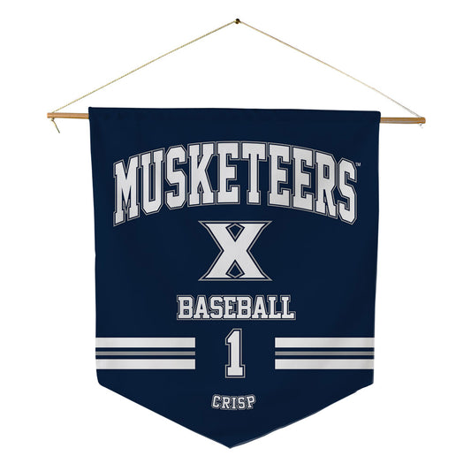 Xavier - NCAA Baseball : JD Crisp - Pennant - 18" x 21"-0