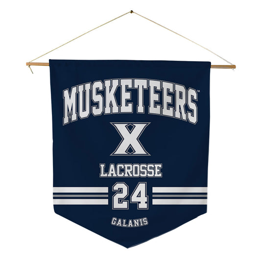 Xavier - NCAA Women's Lacrosse : Grace Galanis - Pennant - 18" x 21"-0