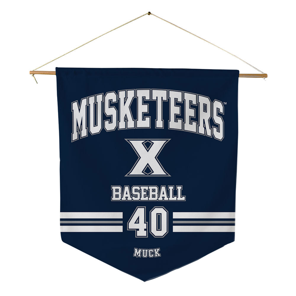 Xavier - NCAA Baseball : Karter Muck - Pennant - 18" x 21"-0