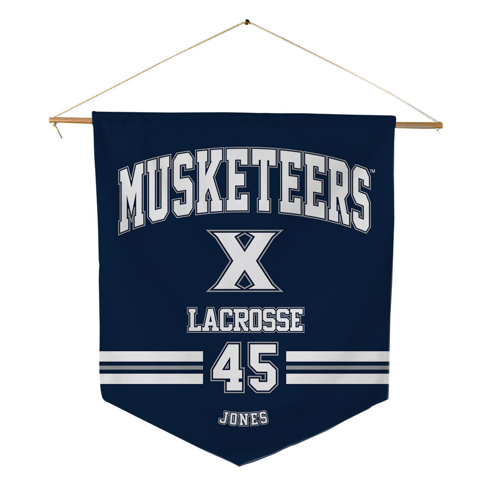 Xavier - NCAA Women's Lacrosse : Logan Jones - Pennant - 18" x 21"-0