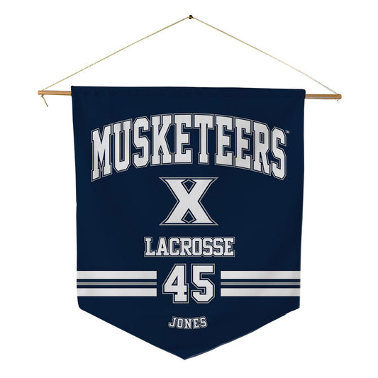 Xavier - NCAA Women's Lacrosse : Logan Jones - Pennant - 18" x 21"-0