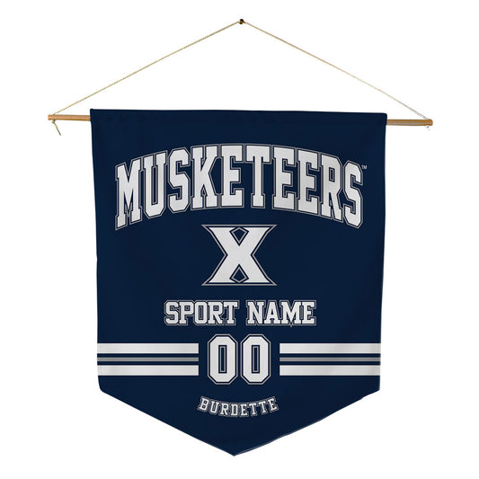 Xavier - NCAA Baseball : Clay Burdette - Pennant - 18" x 21"-0