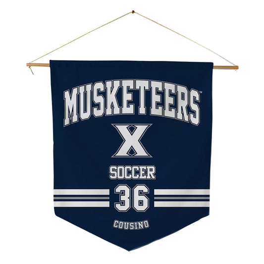 Xavier - NCAA Men's Soccer : Reece Cousino - Pennant - 18" x 21"-0