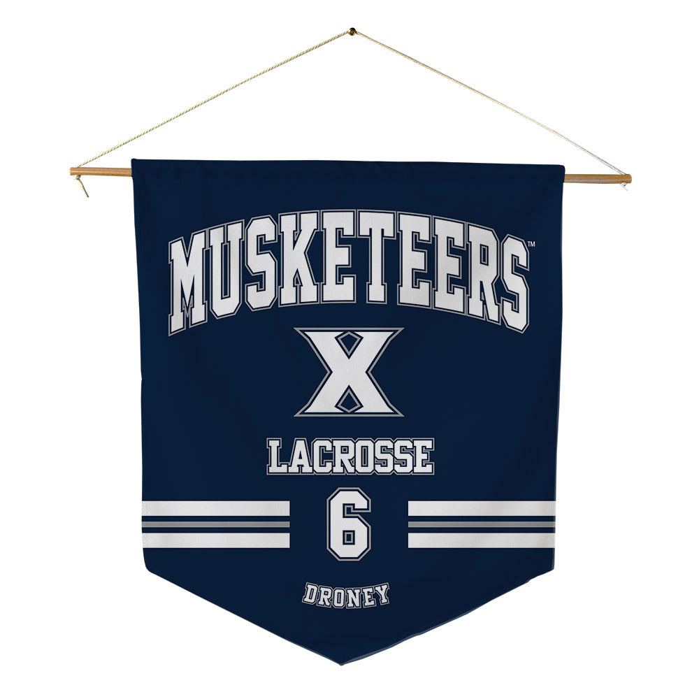 Xavier - NCAA Women's Lacrosse : Megan Droney - Pennant - 18" x 21"-0