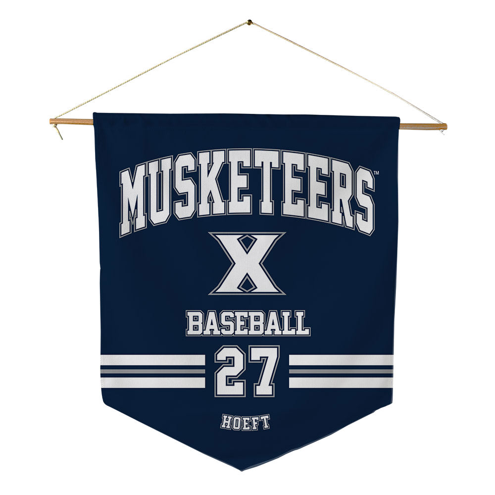 Xavier - NCAA Baseball : Sam Hoeft - Pennant - 18" x 21"-0