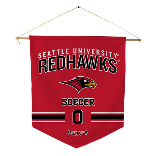 Seattle - NCAA Men's Soccer : Owen Purvis - Pennant - 18" x 21"-0