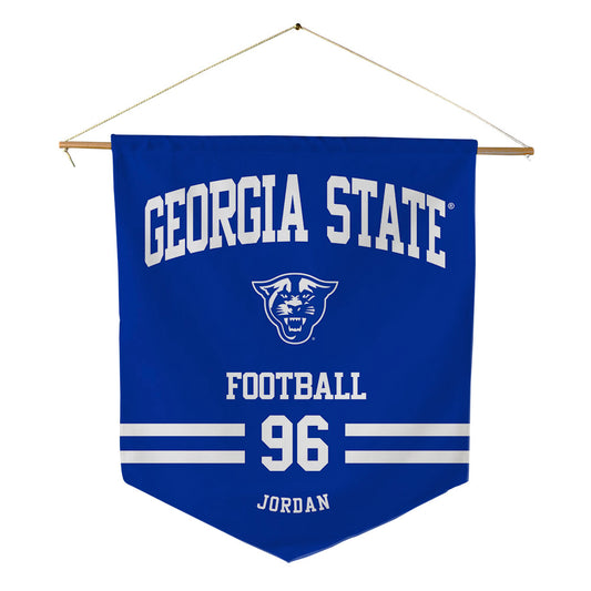 Georgia State - NCAA Football : Jalen Jordan - Pennant - 18" x 21"-0