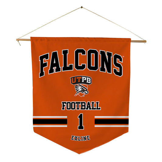 UTPB - NCAA Football : Tristan Exline - Pennant - 18" x 21"-0