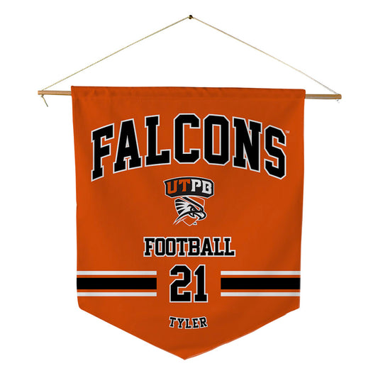 UTPB - NCAA Football : Jaques Tyler - Pennant - 18" x 21"-0
