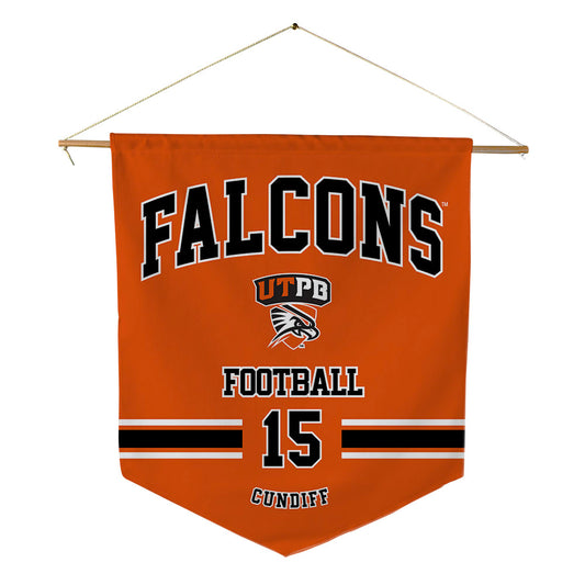 UTPB - NCAA Football : Logan Cundiff - Pennant - 18" x 21"-0