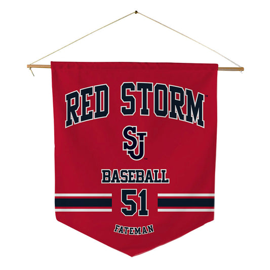 St. Johns - NCAA Baseball : Jaden Fateman - Pennant - 18" x 21"-0
