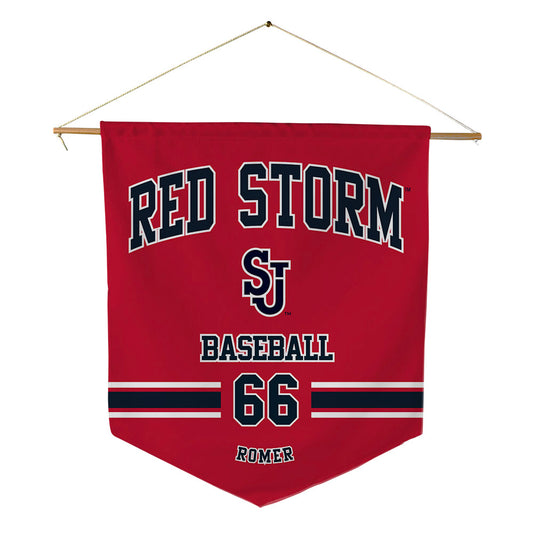 St. Johns - NCAA Baseball : Nick Romer - Pennant - 18" x 21"-0