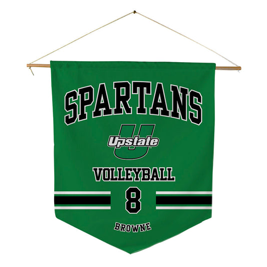 USC Upstate - NCAA Women's Volleyball : Nya Browne - Pennant - 18" x 21"-0