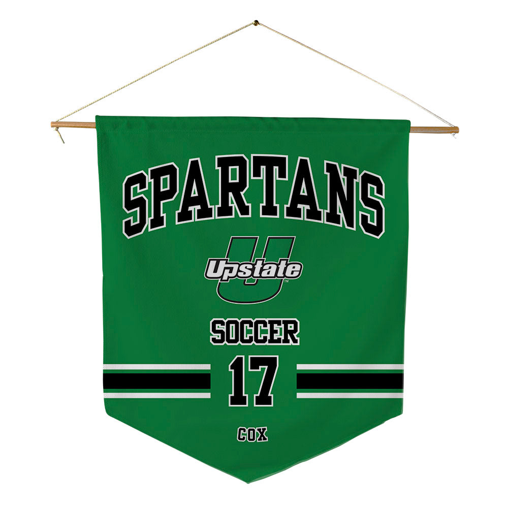 USC Upstate - NCAA Men's Soccer : Anthony Cox - Pennant - 18" x 21"-0