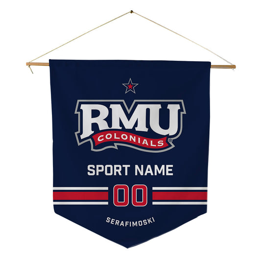 Robert Morris - NCAA Men's Basketball : Vasilije Serafimoski - Pennant - 18" x 21"-0