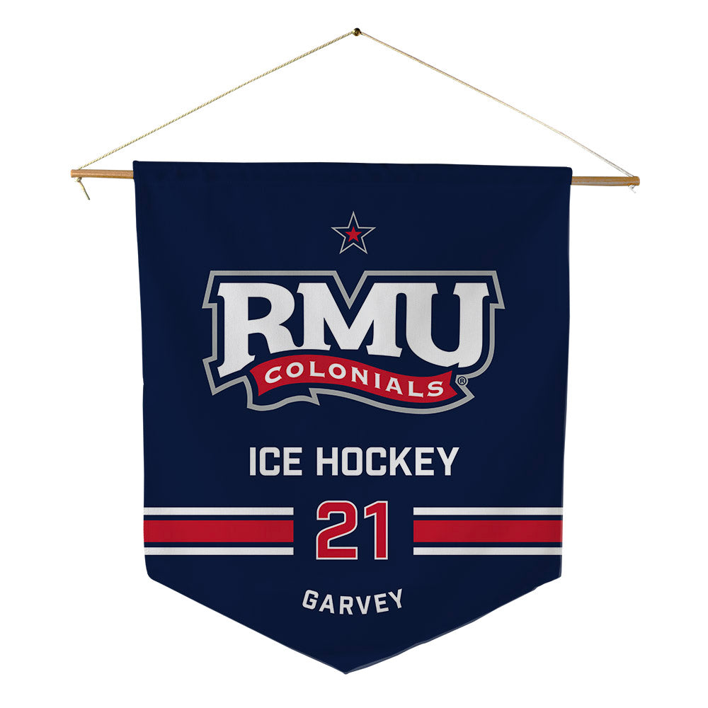 Robert Morris - NCAA Men's Ice Hockey : Cameron Garvey - Pennant - 18" x 21"-0