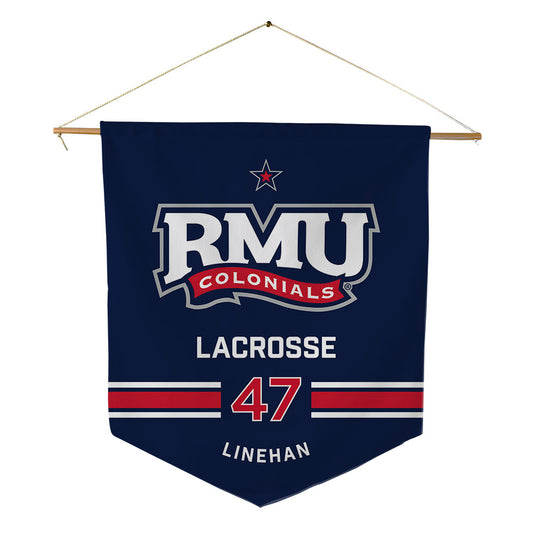 Robert Morris - NCAA Men's Lacrosse : Tommy Linehan - Pennant - 18" x 21"-0