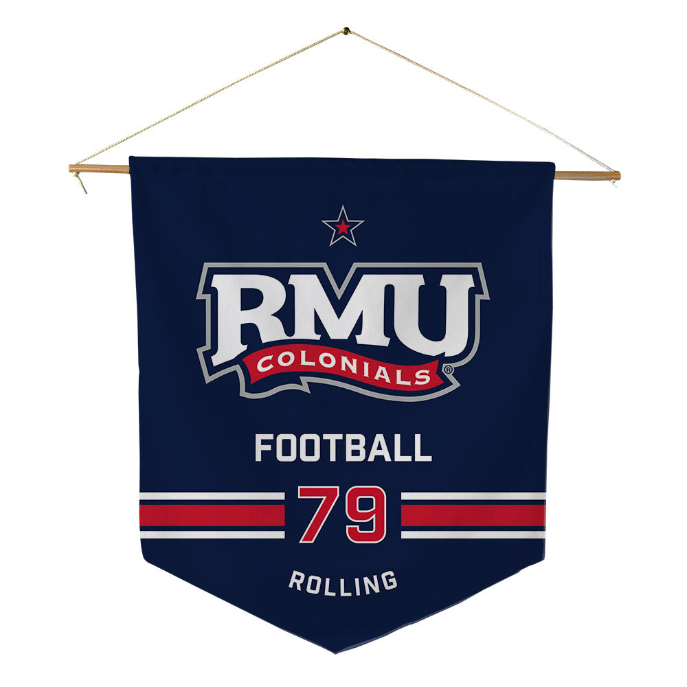 Robert Morris - NCAA Football : Jaden Rolling - Pennant - 18" x 21"-0