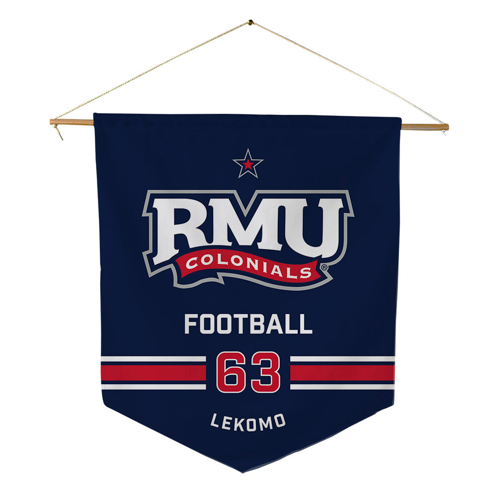 Robert Morris - NCAA Football : Yann Lekomo - Pennant - 18" x 21"-0