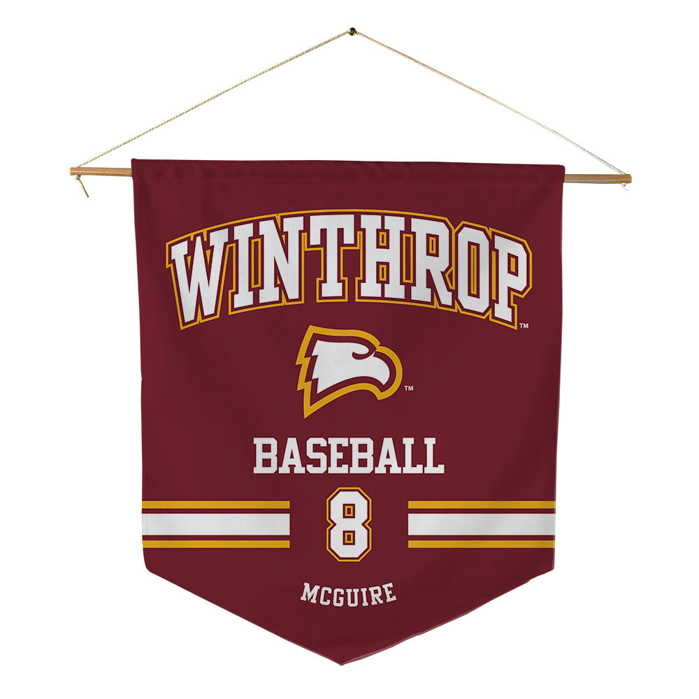 Winthrop - NCAA Baseball : Grant McGuire - Pennant - 18" x 21"-0