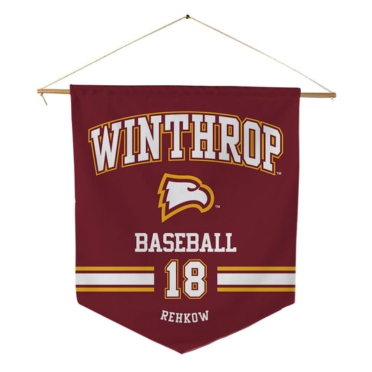 Winthrop - NCAA Baseball : Ben Rehkow - Pennant - 18" x 21"-0