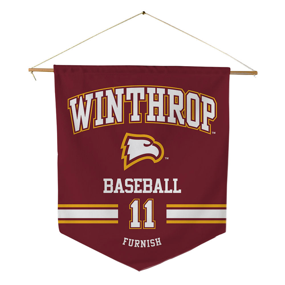 Winthrop - NCAA Baseball : Chance Furnish - Pennant - 18" x 21"-0