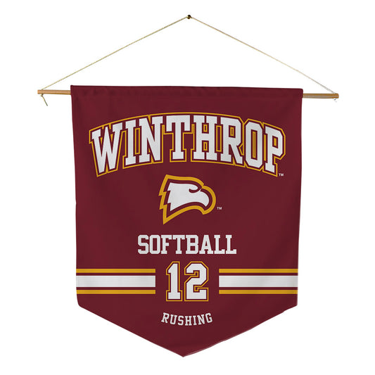 Winthrop - NCAA Softball : Leaha Rushing - Pennant - 18" x 21"-0