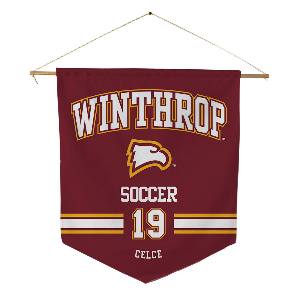 Winthrop - NCAA Women's Soccer : Cameron Celce - Pennant - 18" x 21"-0