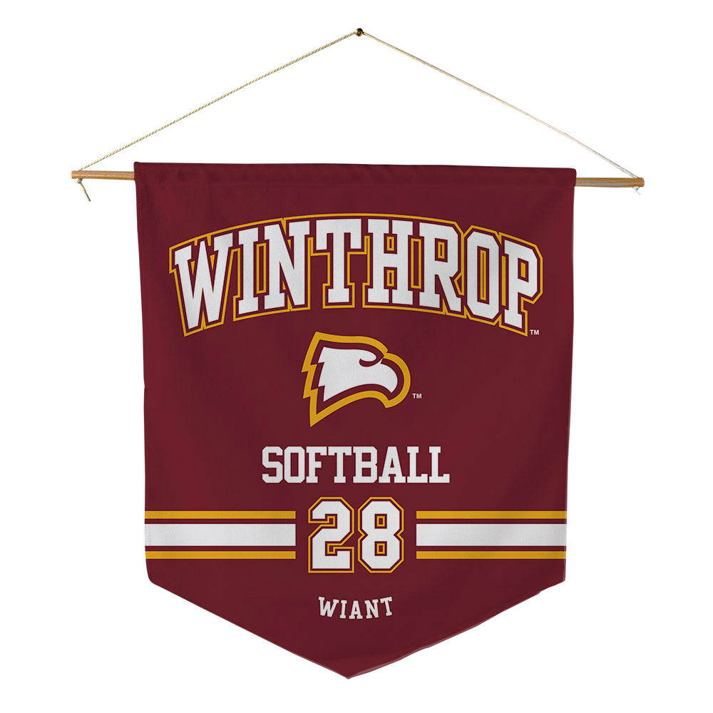 Winthrop - NCAA Softball : Maddie Wiant - Pennant - 18" x 21"-0