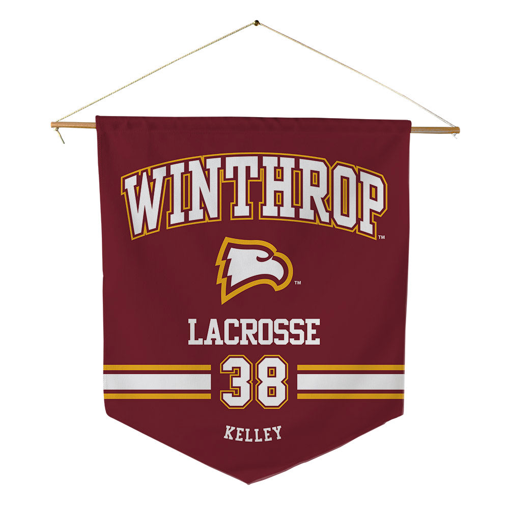 Winthrop - NCAA Women's Lacrosse : Tiffany Kelley - Pennant - 18" x 21"-0