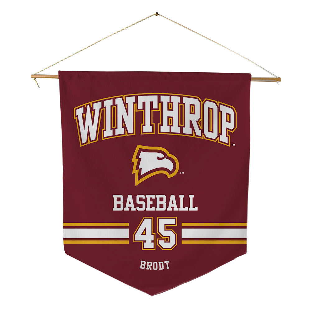 Winthrop - NCAA Baseball : Walker Brodt - Pennant - 18" x 21"-0