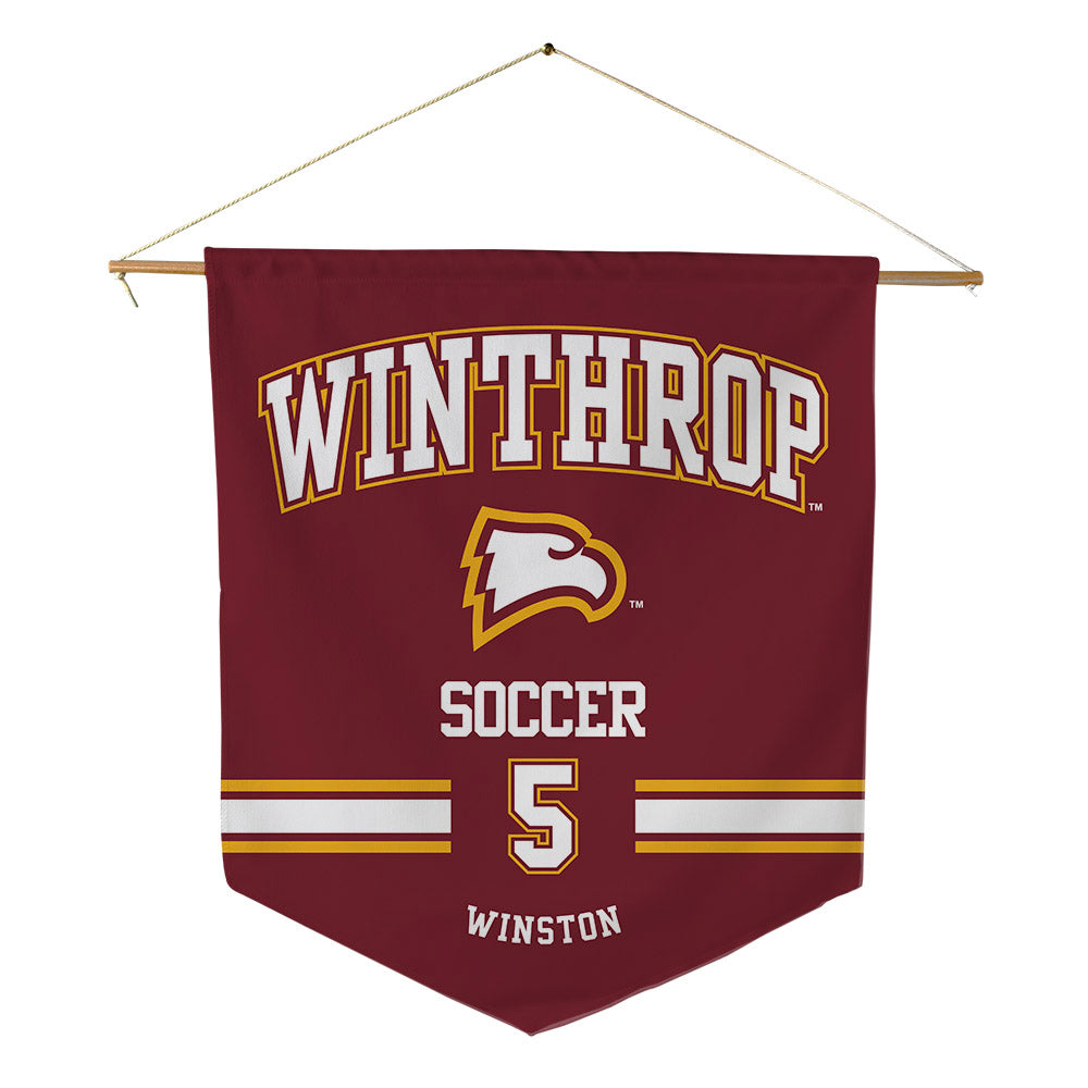 Winthrop - NCAA Women's Soccer : Zaria Winston - Pennant - 18" x 21"-0