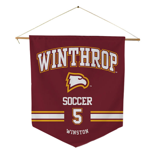 Winthrop - NCAA Women's Soccer : Zaria Winston - Pennant - 18" x 21"-0