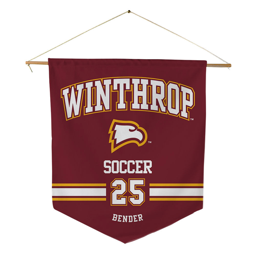 Winthrop - NCAA Women's Soccer : Allison Bender - Pennant - 18" x 21"-0