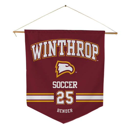 Winthrop - NCAA Women's Soccer : Allison Bender - Pennant - 18" x 21"-0