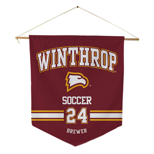 Winthrop - NCAA Women's Soccer : Elle Brewer - Pennant - 18" x 21"-0