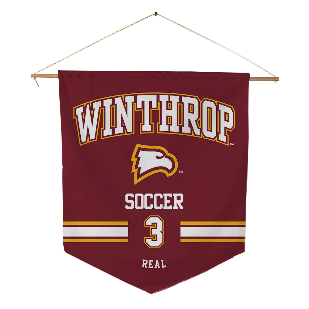 Winthrop - NCAA Women's Soccer : Olivia Real - Pennant - 18" x 21"-0
