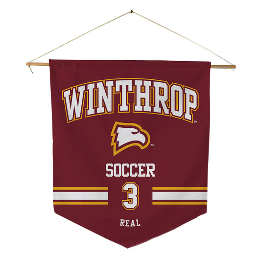 Winthrop - NCAA Women's Soccer : Olivia Real - Pennant - 18" x 21"-0