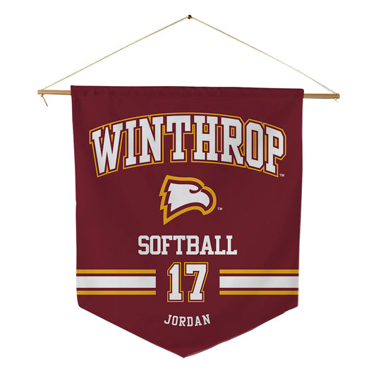 Winthrop - NCAA Softball : Emma Jordan - Pennant - 18" x 21"-0