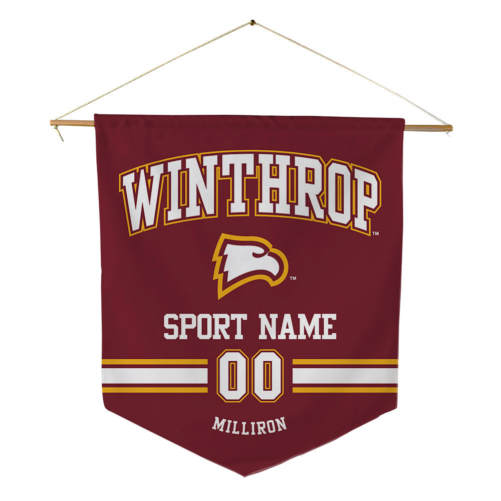 Winthrop - NCAA Women's Soccer : Emma Milliron - Pennant - 18" x 21"-0