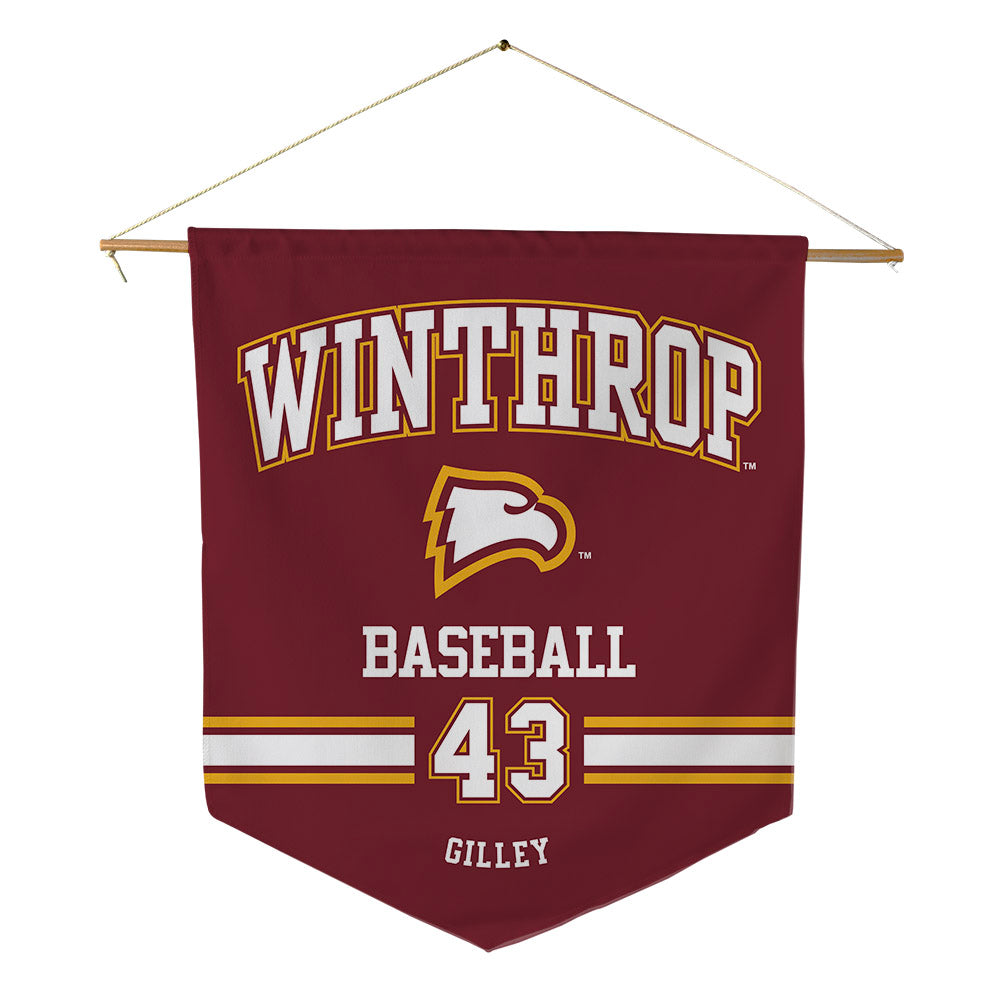 Winthrop - NCAA Baseball : Brayden Gilley - Pennant - 18" x 21"-0