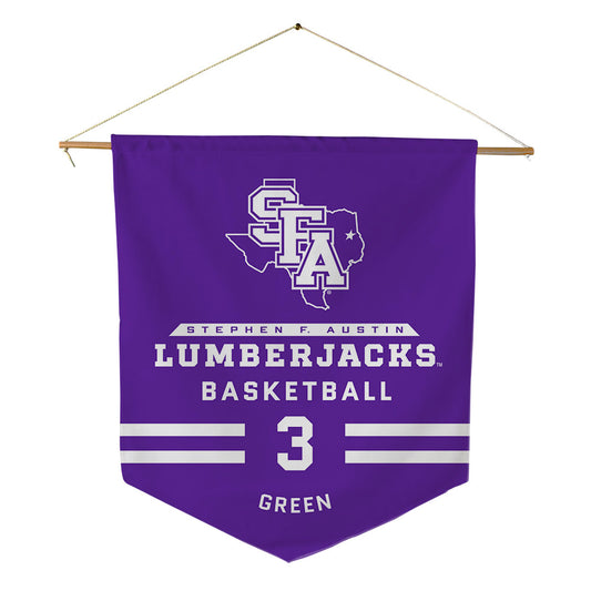 SFA - NCAA Men's Basketball : Christian Green - Pennant - 18" x 21"-0