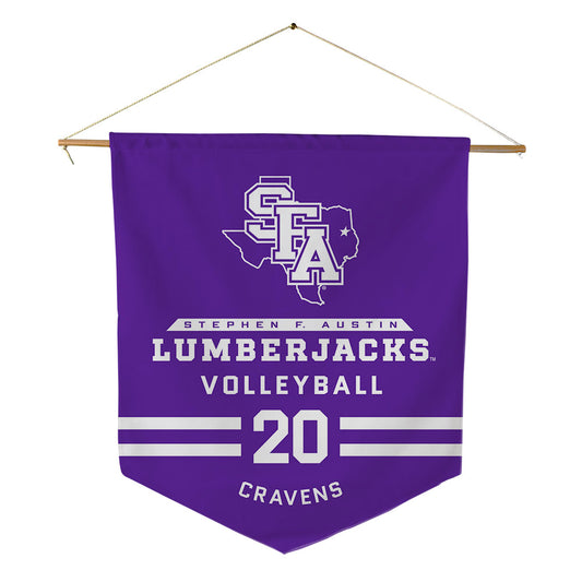 SFA - NCAA Women's Volleyball : Molly Cravens - Pennant - 18" x 21"-0