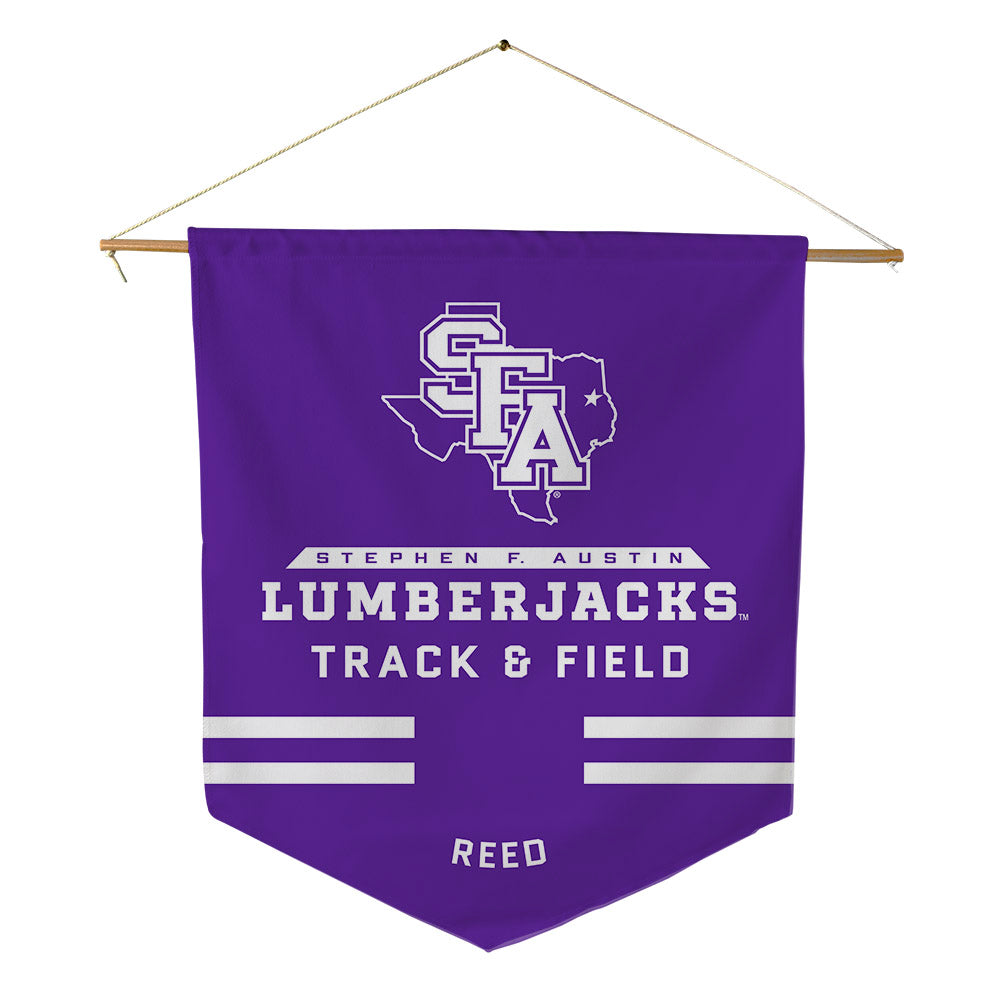 SFA - NCAA Men's Track & Field : Aiden Reed - Pennant - 18" x 21"-0
