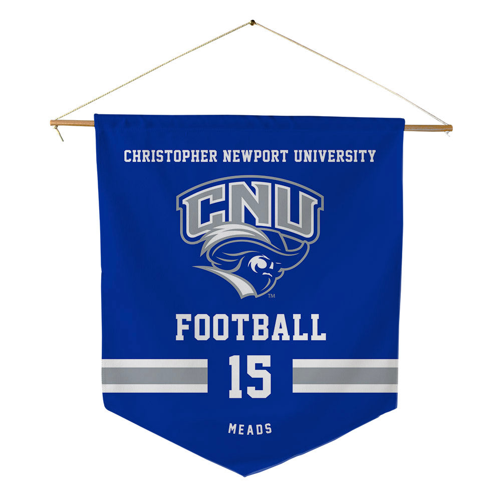 CNU - NCAA Football : Cooper Meads - Pennant - 18" x 21"-0