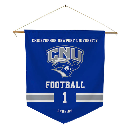 CNU - NCAA Football : Masi Bruning - Pennant - 18" x 21"-0