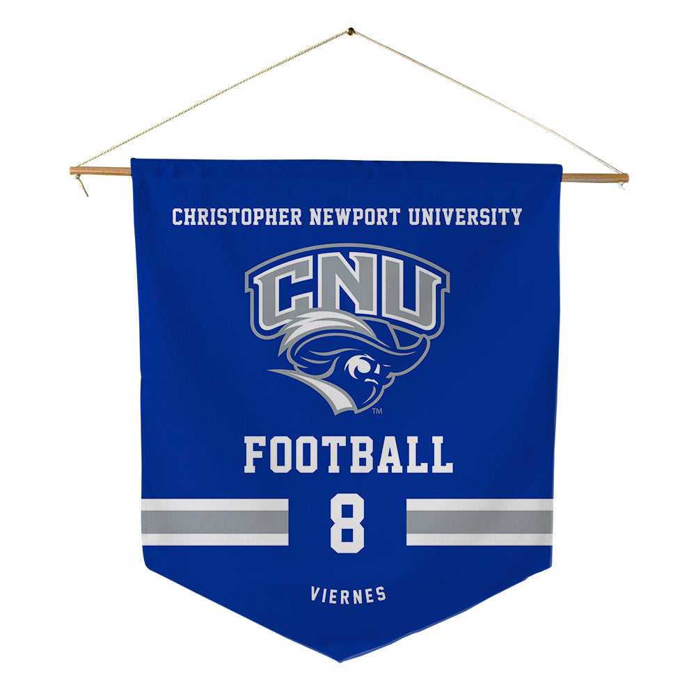 CNU - NCAA Football : Jayson Viernes - Pennant - 18" x 21"-0