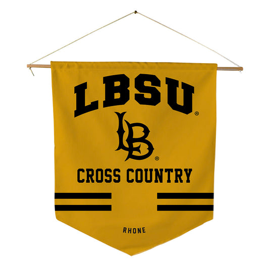 LBSU - NCAA Men's Cross Country : Cameron Rhone - Pennant - 18" x 21"-0